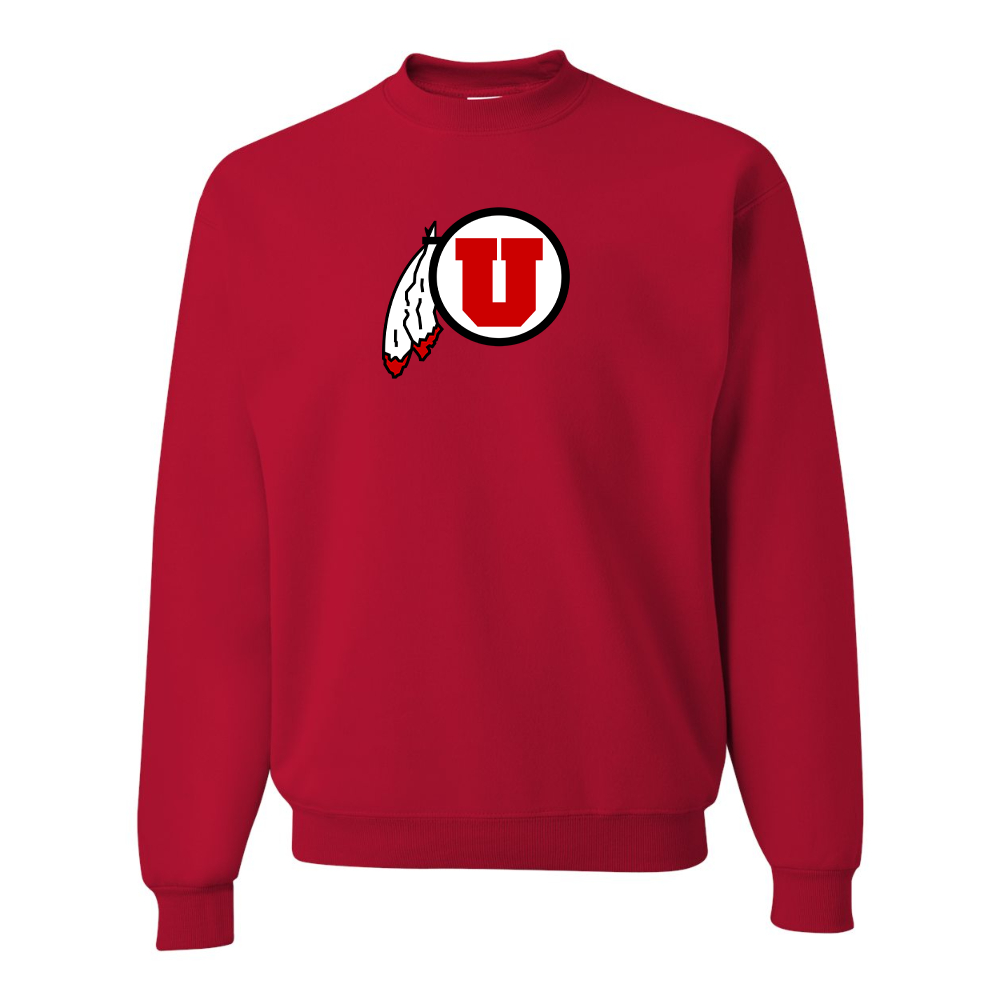 Men's Utah Utes JERZEES NuBlend Crewneck Sweatshirt
